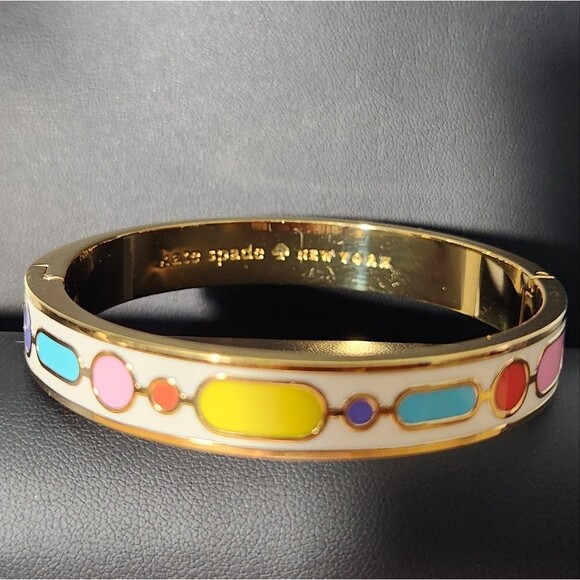 Kate Spade White Bangle Bracelet - Picture 3 of 5